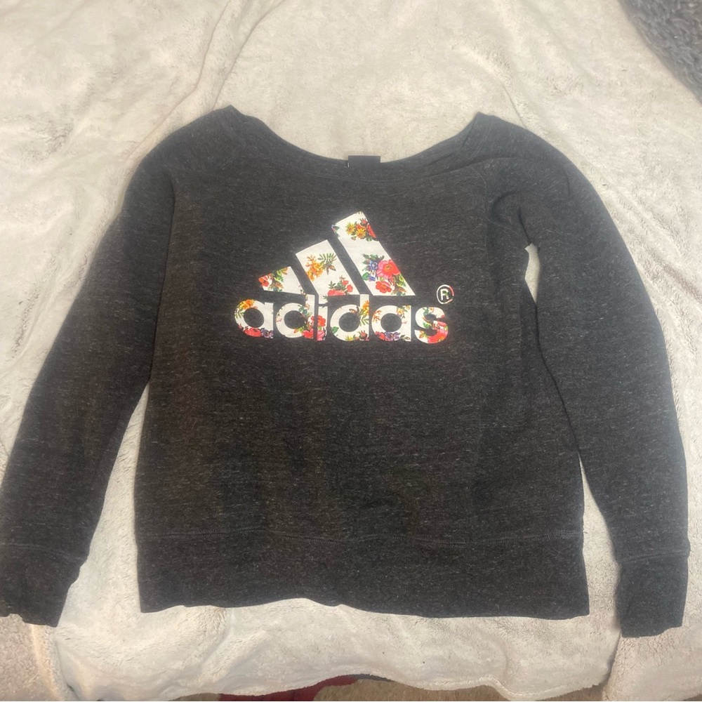 Size medium adidas floral print crew